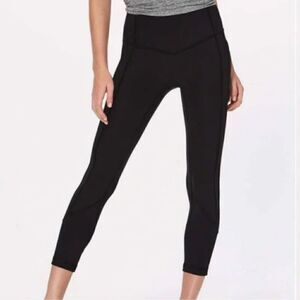 Lululemon All the Right Places Cropped Legging Pant Tight 23" Women Size 6 Black